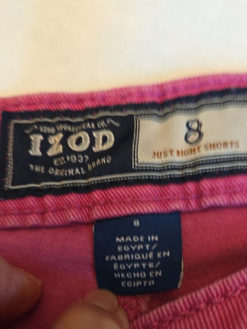 IZOD Loop Hot Pink Women's Bermuda Shorts - Mid Rise Casual - Picture 2 of 7